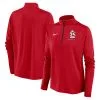Women's St. Louis Cardinals Nike Red Pacer Quarter-Zip Top