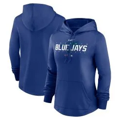 Women's Toronto Blue Jays Nike Royal Authentic Collection Pregame Performance Pullover Hoodie