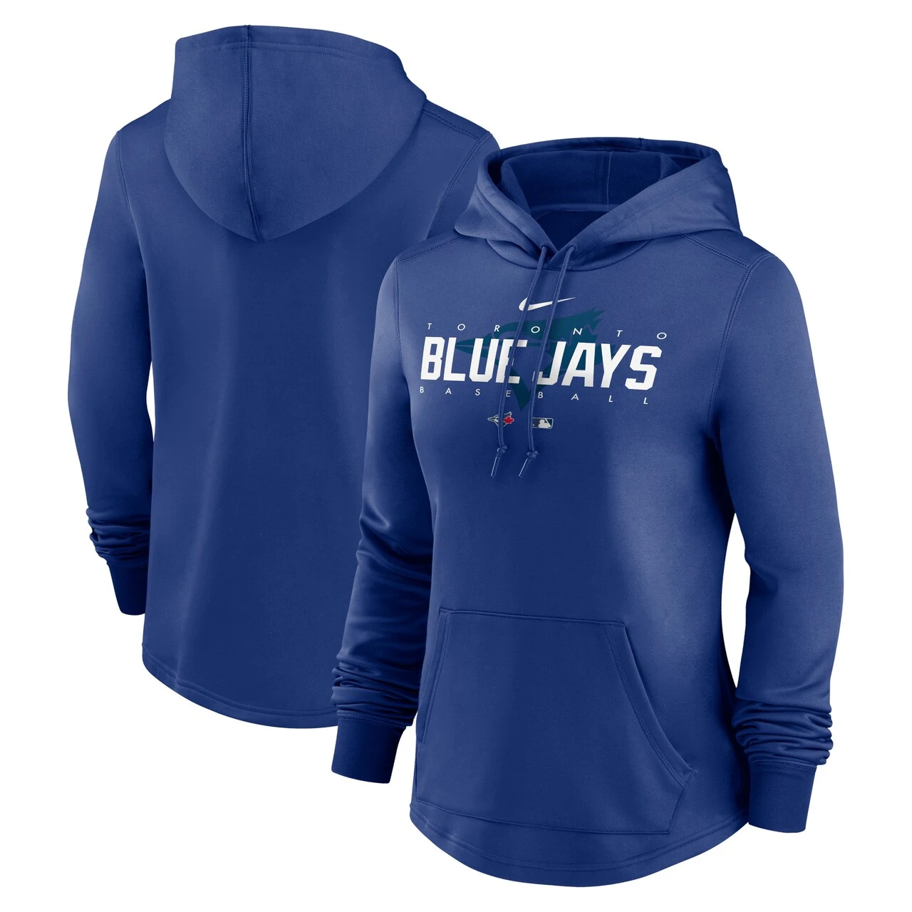 Women's Toronto Blue Jays Nike Royal Authentic Collection Pregame Performance Pullover Hoodie 3 Women's Toronto Blue Jays Nike Royal Authentic Collection Pregame Performance Pullover Hoodie