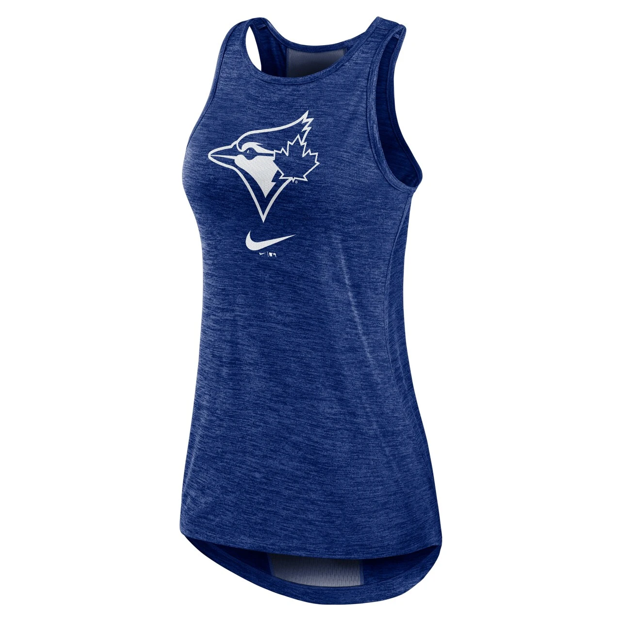 Women's Toronto Blue Jays Nike Dri-FIT Performance Royal Right Mix High Neck Tank Top 4 Women's Toronto Blue Jays Nike Dri-FIT Performance Royal Right Mix High Neck Tank Top - Image 2