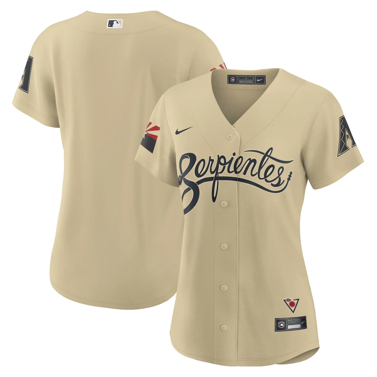 Women's Arizona Diamondbacks Nike Sand City Connect Replica Jersey 3 Women's Arizona Diamondbacks Nike Sand City Connect Replica Jersey