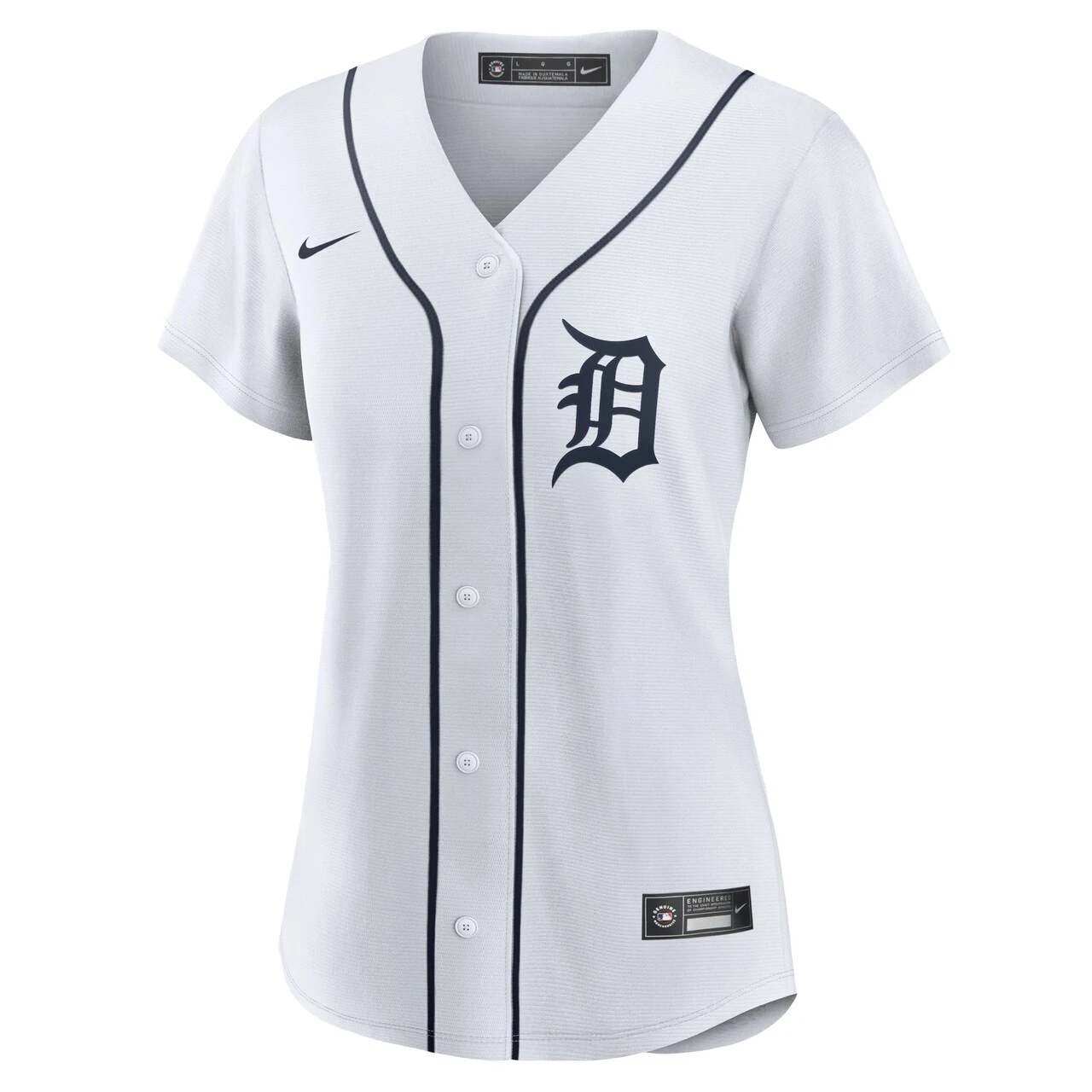 Women's Detroit Tigers Nike White Home Blank Replica Jersey 4 Women's Detroit Tigers Nike White Home Blank Replica Jersey - Image 2