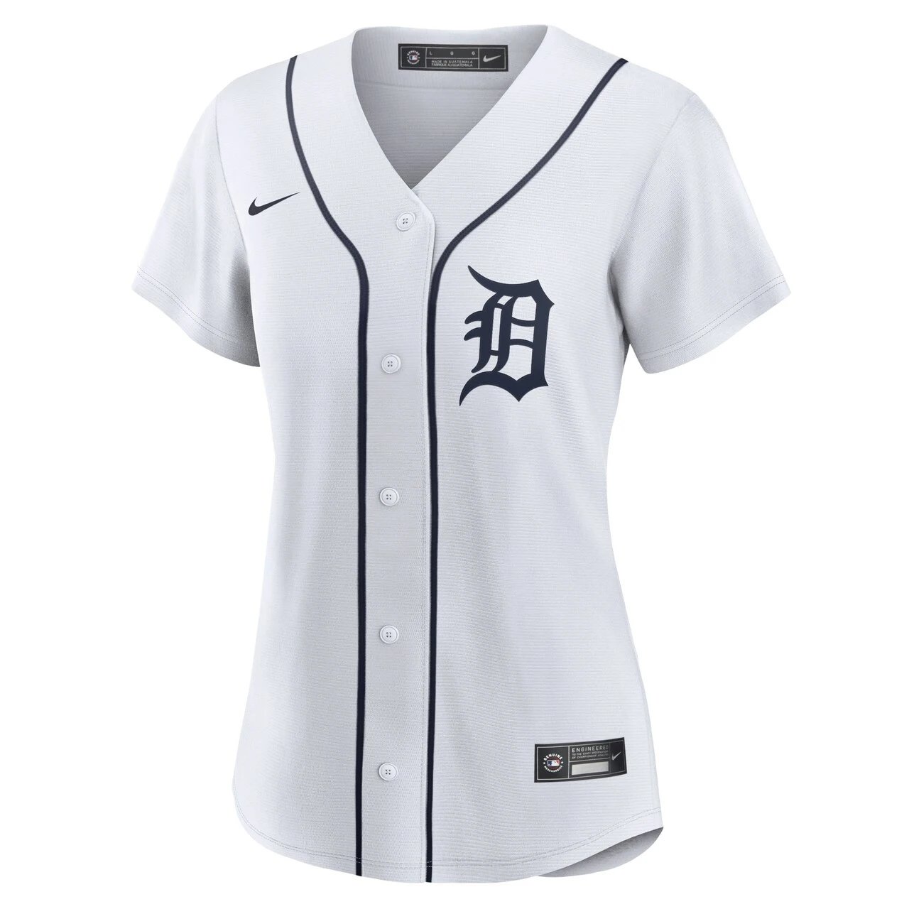 Women's Detroit Tigers Nike White Home Replica Team Jersey 4 Women's Detroit Tigers Nike White Home Replica Team Jersey - Image 2