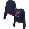 Women's St. Louis Cardinals Pro Standard Navy Mash Up Pullover Sweatshirt