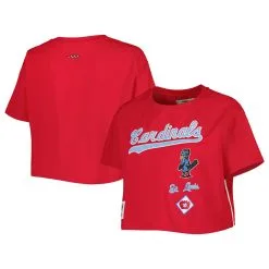 Women's St. Louis Cardinals Pro Standard Red Retro Classic Cropped Boxy T-Shirt