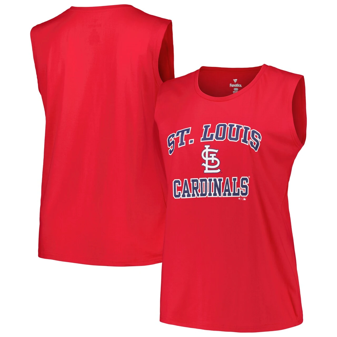 Women's St. Louis Cardinals Profile Red Plus Size Tank Top 3 Women's St. Louis Cardinals Profile Red Plus Size Tank Top