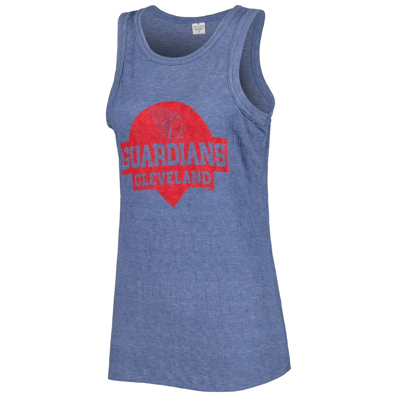 Women's Cleveland Guardians Soft As A Grape Navy Tri-Blend Tank Top 4 Women's Cleveland Guardians Soft As A Grape Navy Tri-Blend Tank Top - Image 2