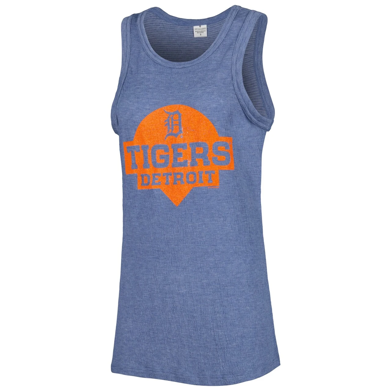 Women's Detroit Tigers Soft As A Grape Navy Tri-Blend Tank Top 4 Women's Detroit Tigers Soft As A Grape Navy Tri-Blend Tank Top - Image 2