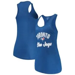 Women's Toronto Blue Jays Soft As A Grape Royal Multicount Racerback Tank Top