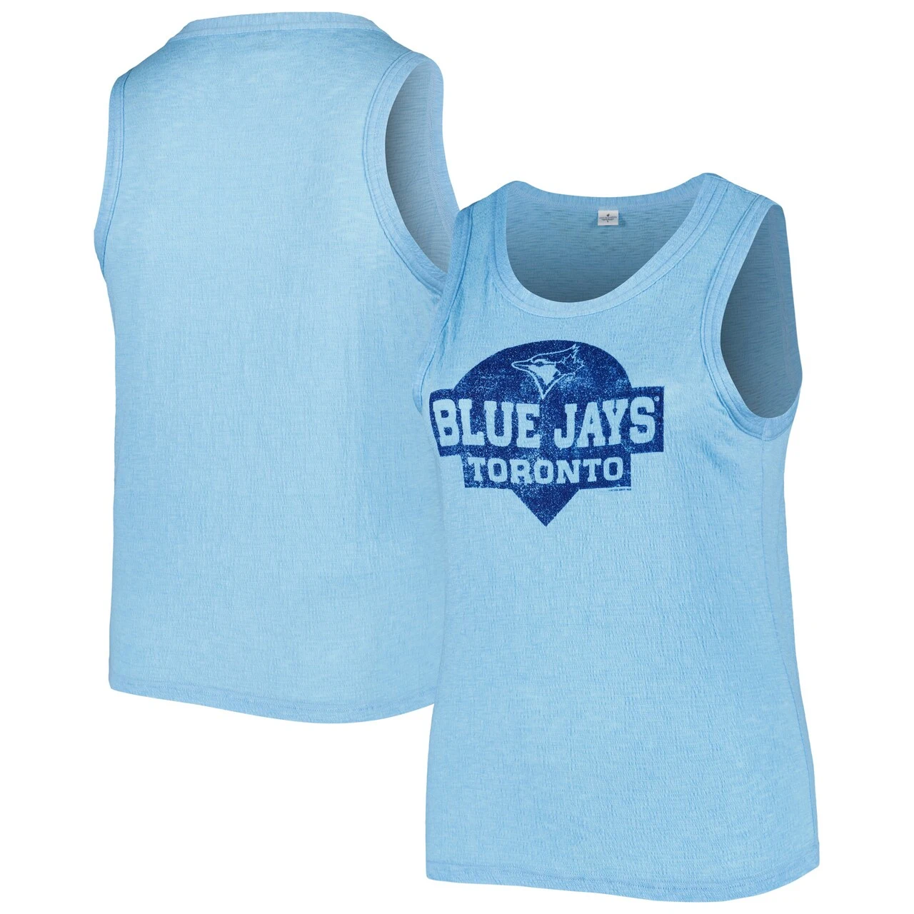 Women's Toronto Blue Jays Soft As A Grape Royal Plus Size High Neck Tri-Blend Tank Top 3 Women's Toronto Blue Jays Soft As A Grape Royal Plus Size High Neck Tri-Blend Tank Top