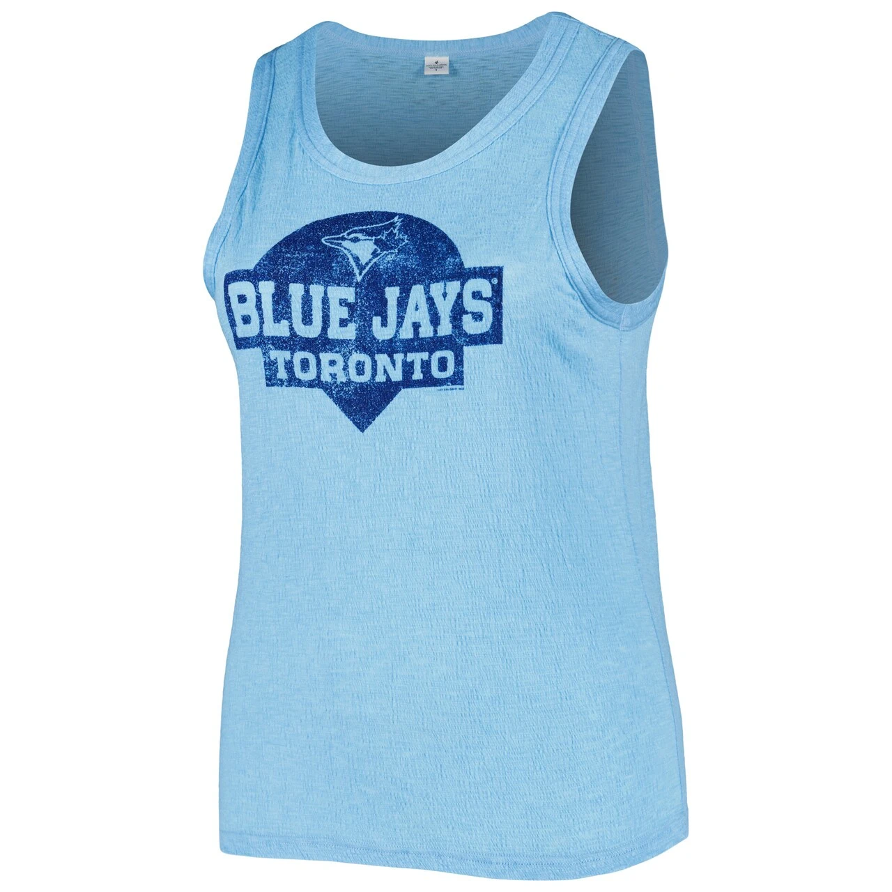 Women's Toronto Blue Jays Soft As A Grape Royal Plus Size High Neck Tri-Blend Tank Top 4 Women's Toronto Blue Jays Soft As A Grape Royal Plus Size High Neck Tri-Blend Tank Top - Image 2