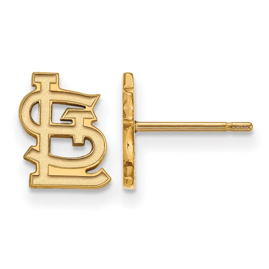 LogoArt Women's St. Louis Cardinals 14k Yellow Gold Extra Small Post Earrings 3 LogoArt Women's St. Louis Cardinals 14k Yellow Gold Extra Small Post Earrings