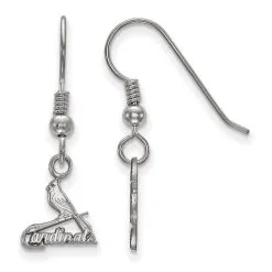 LogoArt Women's St. Louis Cardinals Sterling Silver Extra-Small Dangle Earrings