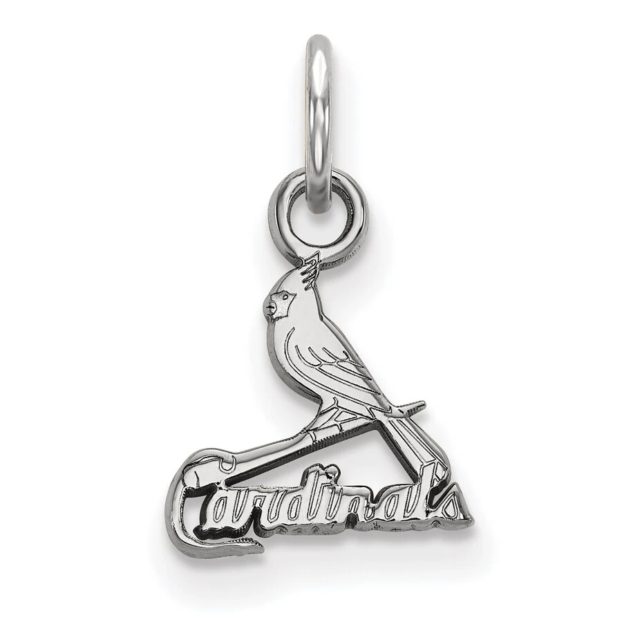 LogoArt Women's St. Louis Cardinals Sterling Silver Extra-Small Pendant 3 LogoArt Women's St. Louis Cardinals Sterling Silver Extra-Small Pendant