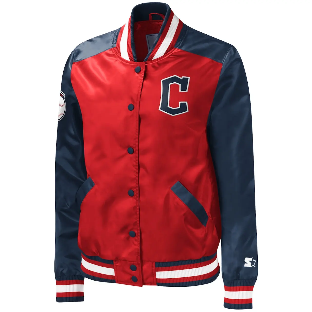 Women's Cleveland Guardians Starter Red The Legend Full-Snap Jacket 4 Women's Cleveland Guardians Starter Red The Legend Full-Snap Jacket - Image 2