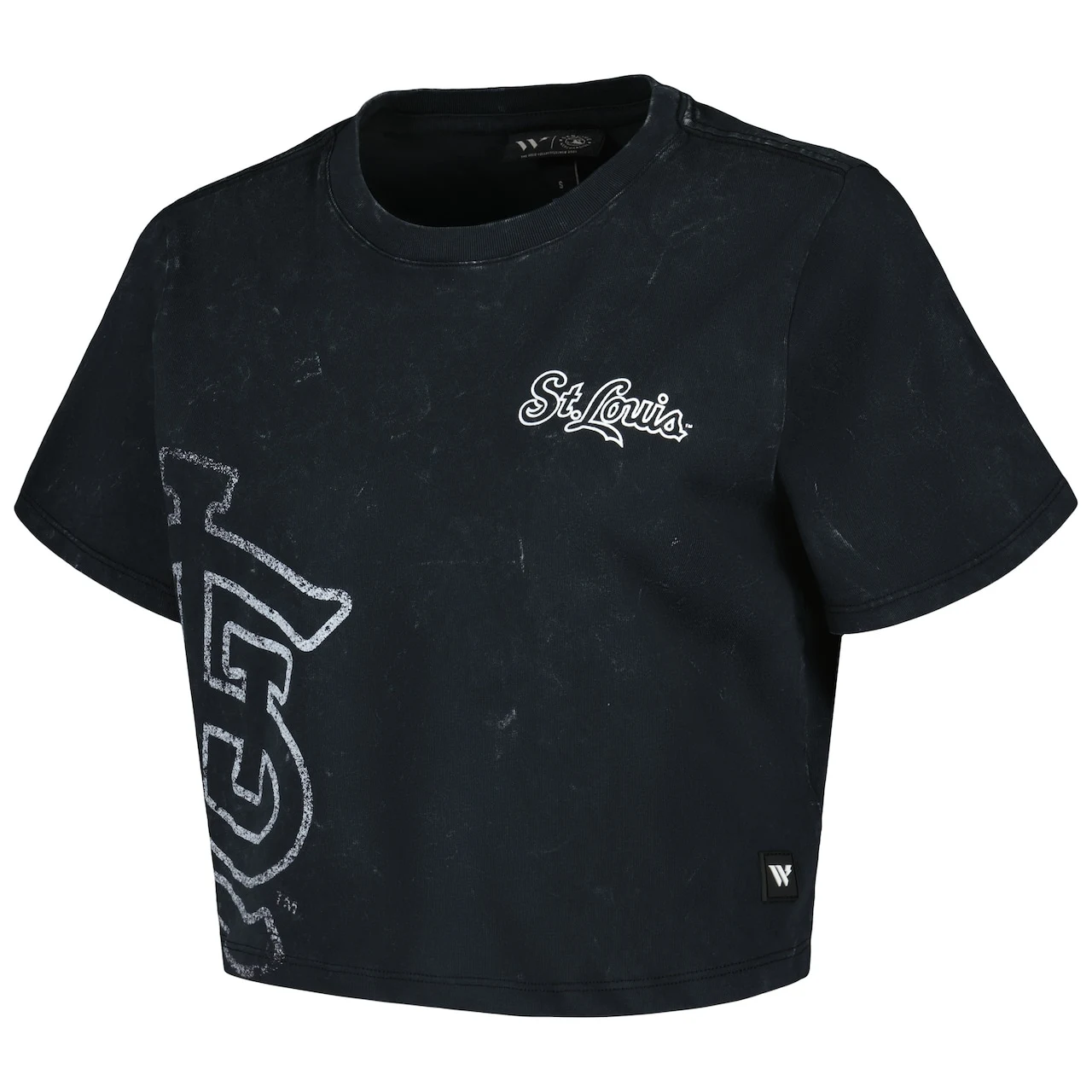 Women's St. Louis Cardinals The Wild Collective Black Cropped T-Shirt 4 Women's St. Louis Cardinals The Wild Collective Black Cropped T-Shirt - Image 2