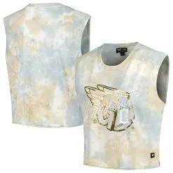 Women's Cleveland Guardians The Wild Collective White Washed Muscle Tank Top