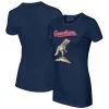 Women's Cleveland Guardians Tiny Turnip Navy TT Rex T-Shirt