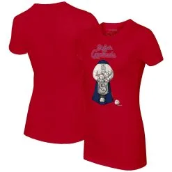 Women's St. Louis Cardinals Tiny Turnip Red Gumball Machine T-Shirt