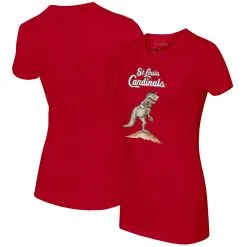 Women's St. Louis Cardinals Tiny Turnip Red TT Rex T-Shirt