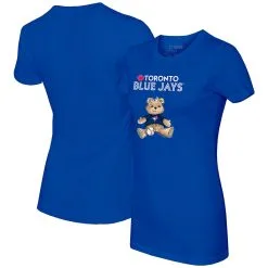 Women's Toronto Blue Jays Tiny Turnip Royal Girl Teddy T-Shirt