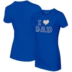 Women's Toronto Blue Jays Tiny Turnip Royal I Love Dad T-Shirt
