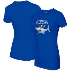 Women's Toronto Blue Jays Tiny Turnip Royal Shark T-Shirt