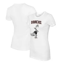 Women's Arizona Diamondbacks Tiny Turnip White Bronto T-Shirt
