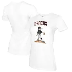 Women's Arizona Diamondbacks Tiny Turnip White Clemente T-Shirt