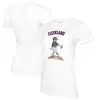 Women's Cleveland Guardians Tiny Turnip White Clemente T-Shirt