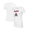 Women's Cleveland Guardians Tiny Turnip White Girl Teddy T-Shirt