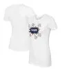 Women's Detroit Tigers Tiny Turnip White Baseball Pow T-Shirt