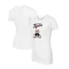 Women's Detroit Tigers Tiny Turnip White Girl Teddy T-Shirt