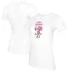 Women's St. Louis Cardinals Tiny Turnip White Blooming Baseballs T-Shirt