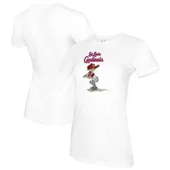 Women's St. Louis Cardinals Tiny Turnip White Slugger T-Shirt