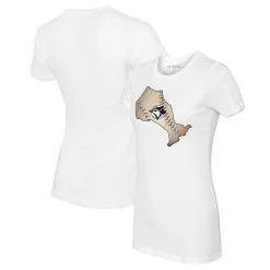 Women's Toronto Blue Jays Tiny Turnip White Province Outline T-Shirt