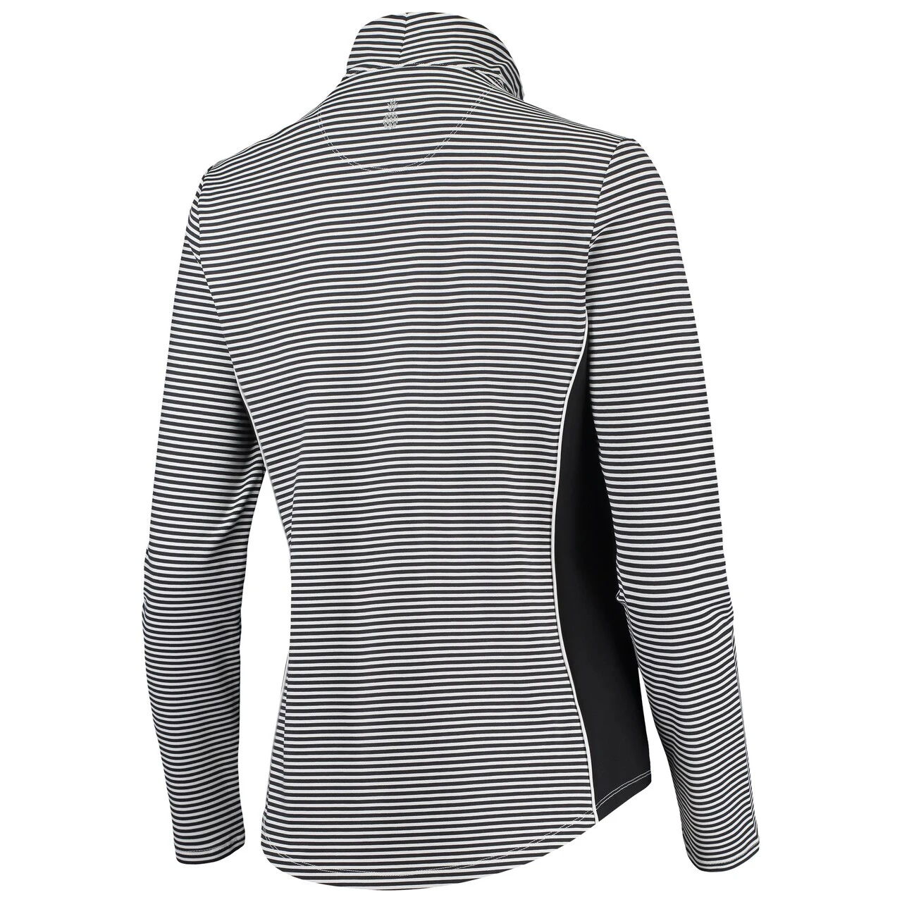 Women's St. Louis Cardinals Tommy Bahama Black Aubrey Stripe Block IslandZone Half-Zip Jacket 5 Women's St. Louis Cardinals Tommy Bahama Black Aubrey Stripe Block IslandZone Half-Zip Jacket - Image 3