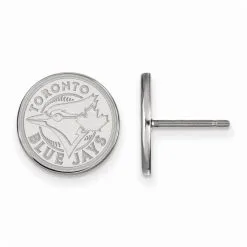 LogoArt Women's Toronto Blue Jays Sterling Silver XS Post Earrings