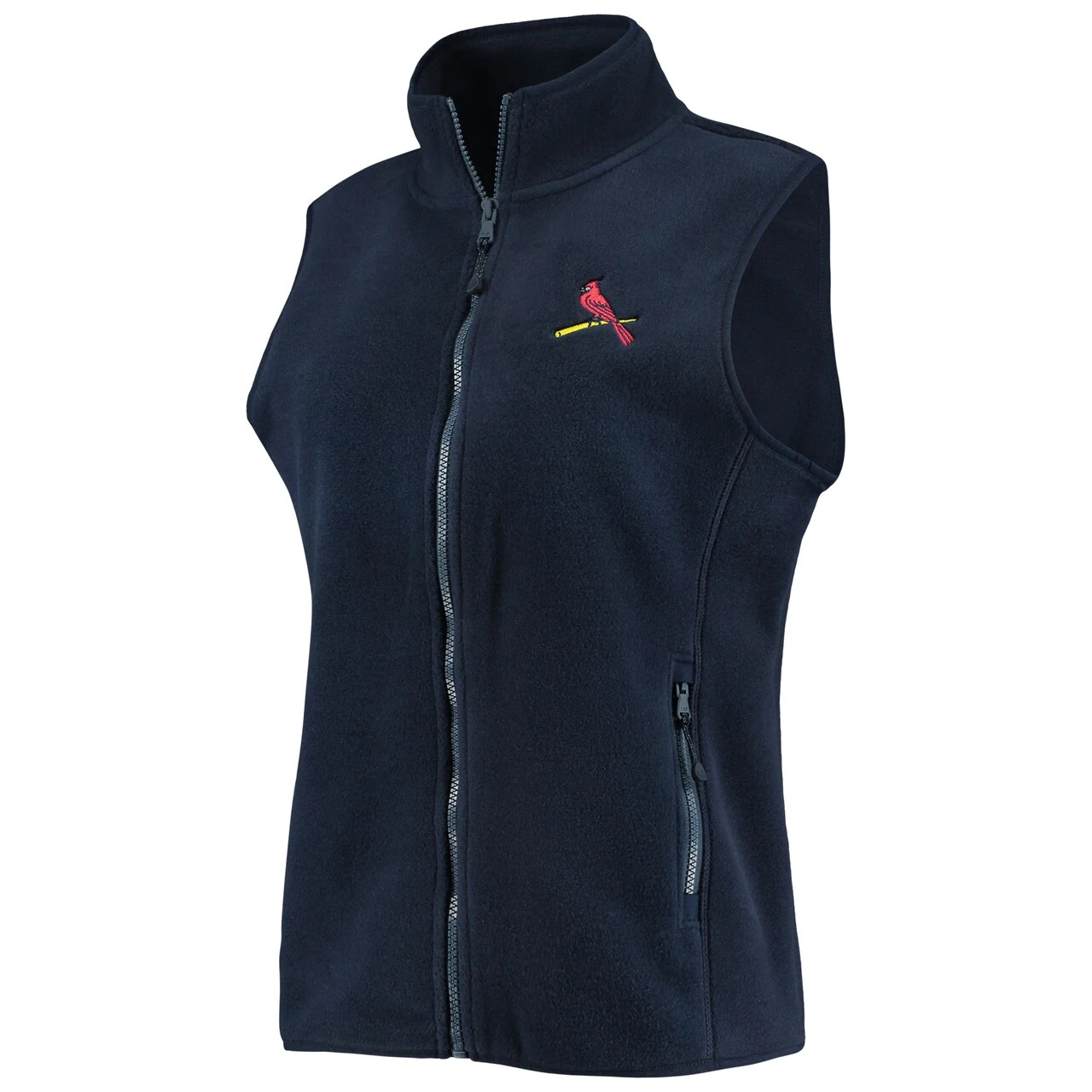 Women's St. Louis Cardinals Vineyard Vines Navy Harbor Full-Zip Vest 4 Women's St. Louis Cardinals Vineyard Vines Navy Harbor Full-Zip Vest - Image 2