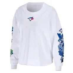 Women's Toronto Blue Jays WEAR By Erin Andrews White Celebration Cropped Long Sleeve T-Shirt 6 Women's Toronto Blue Jays WEAR By Erin Andrews White Celebration Cropped Long Sleeve T-Shirt -St. Louis Cardinals Sales 2023 womens wear by erin andrews white toronto blue jays celebration cropped long sleeve t shirt pi4821000 altimages ff 4821637 15cce7dba7ed8464a5a2alt2 full