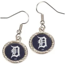 Women's Detroit Tigers WinCraft Round Dangle Earrings